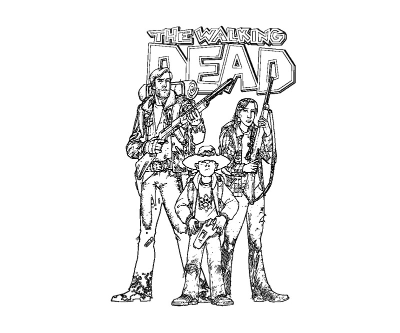 Dibujo para colorear: The Walking Dead (Programas de televisión) #151985 - Dibujos para Colorear e Imprimir Gratis