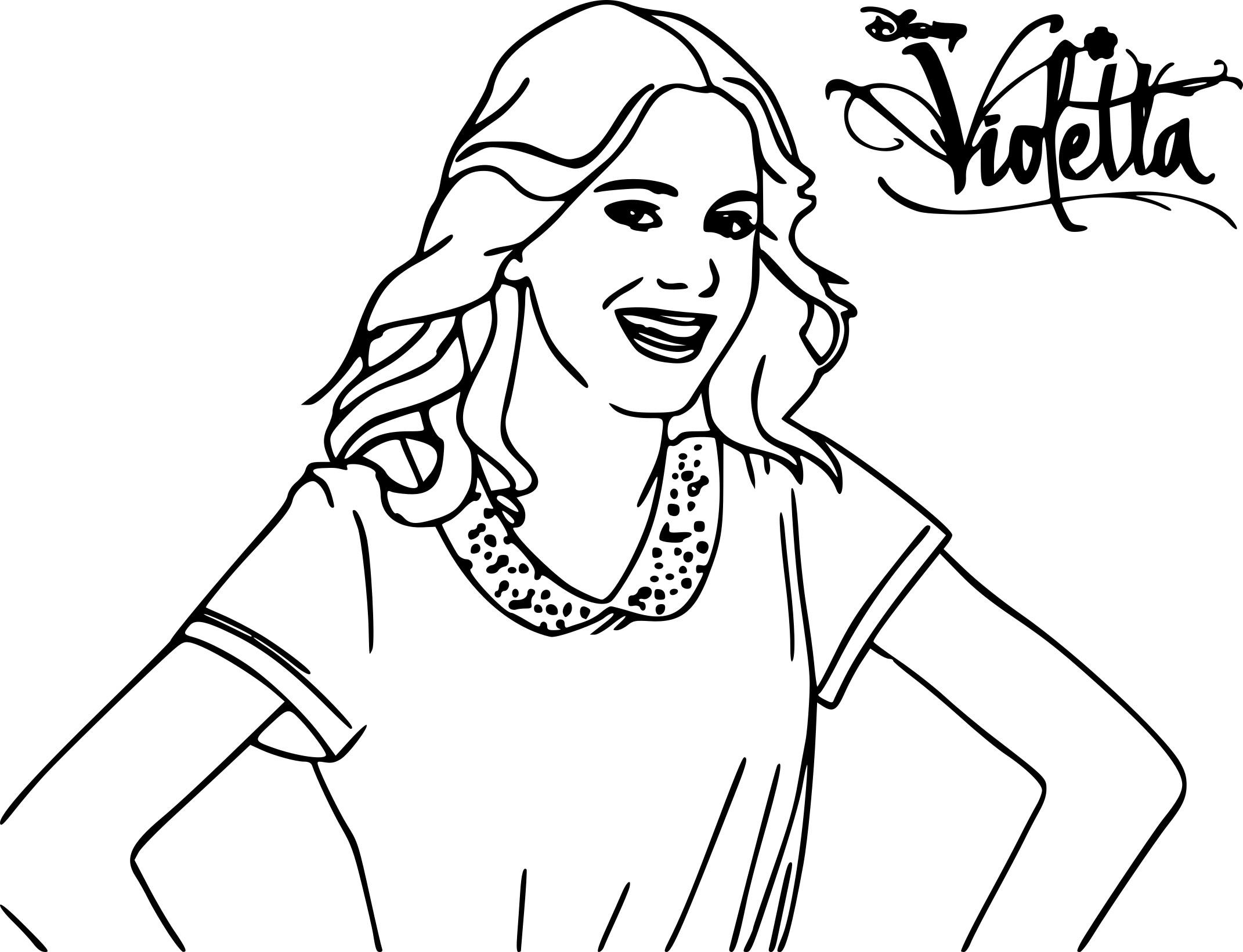 Dibujo para colorear: Violetta (Programas de televisión) #170447 - Dibujos para Colorear e Imprimir Gratis