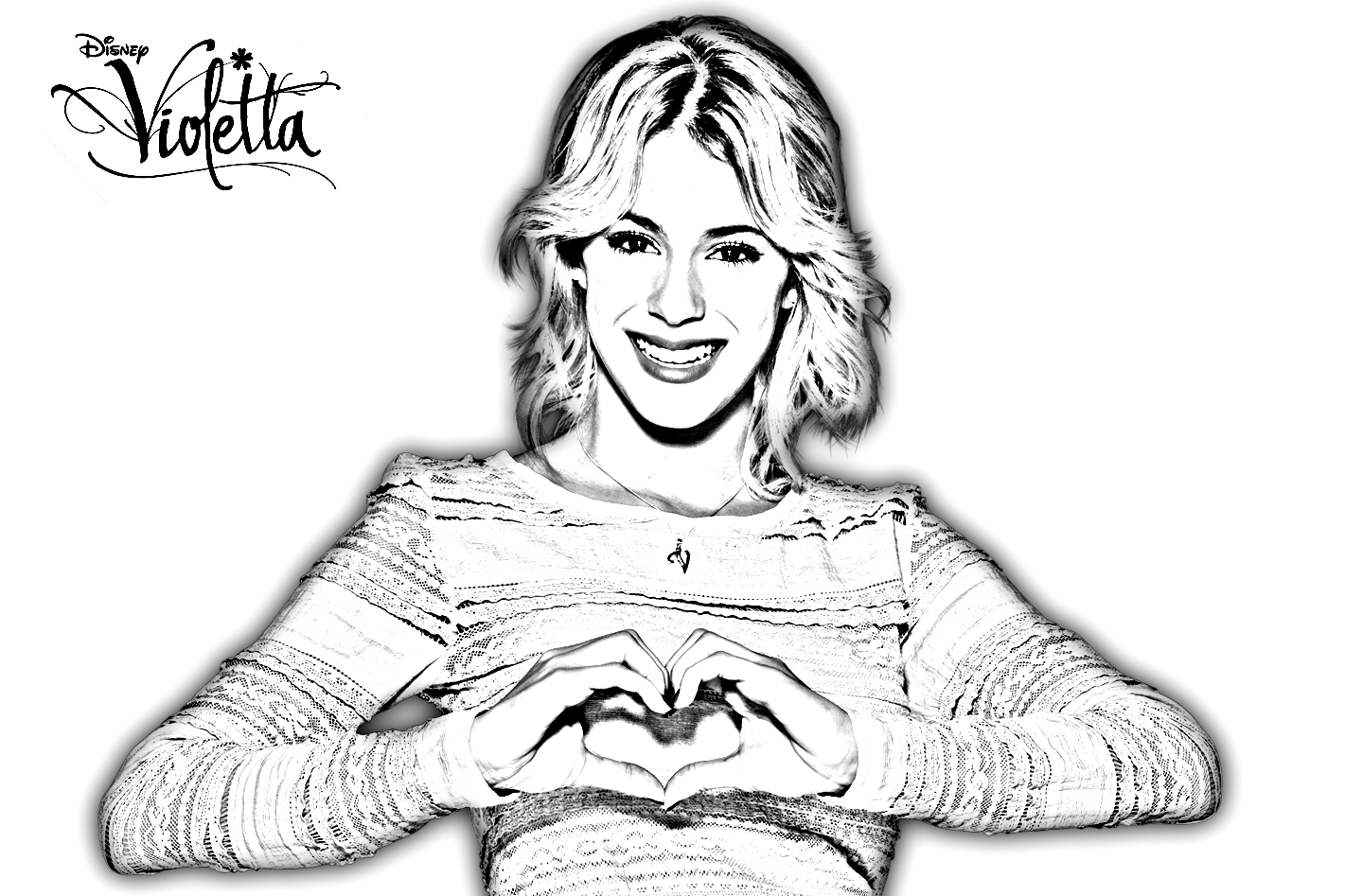 Dibujo para colorear: Violetta (Programas de televisión) #170455 - Dibujos para Colorear e Imprimir Gratis