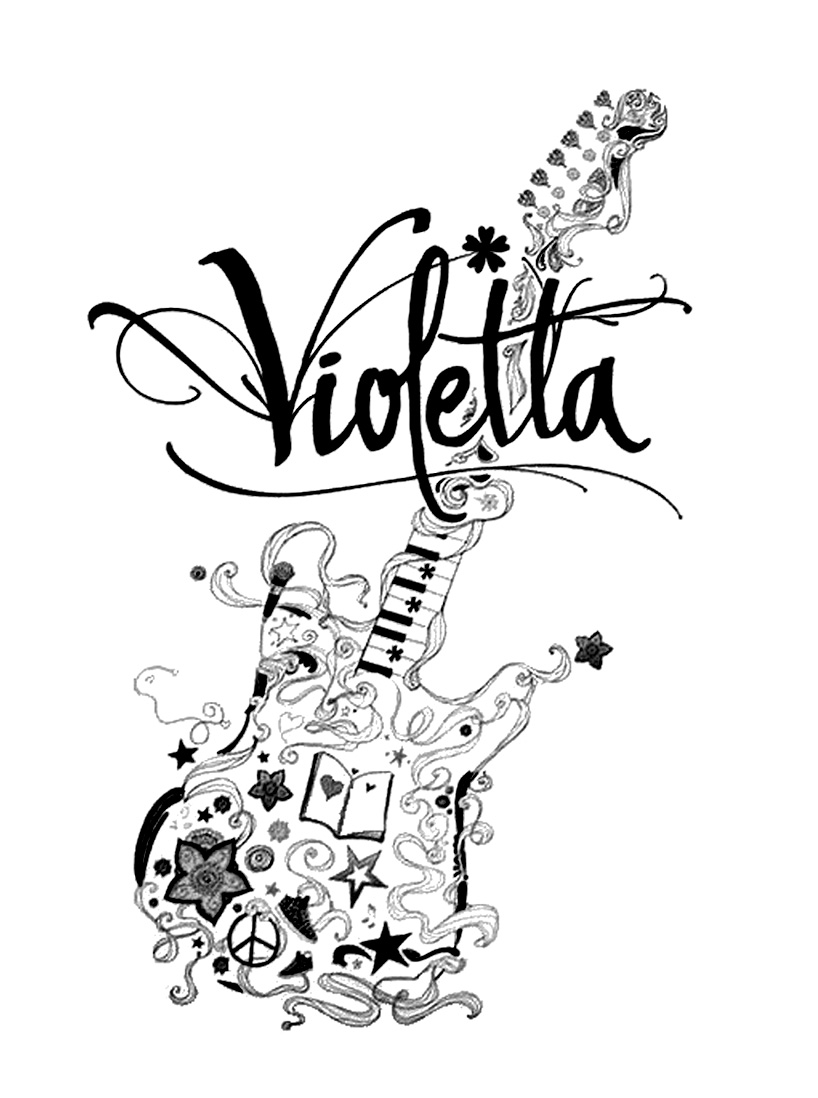 Dibujo para colorear: Violetta (Programas de televisión) #170466 - Dibujos para Colorear e Imprimir Gratis