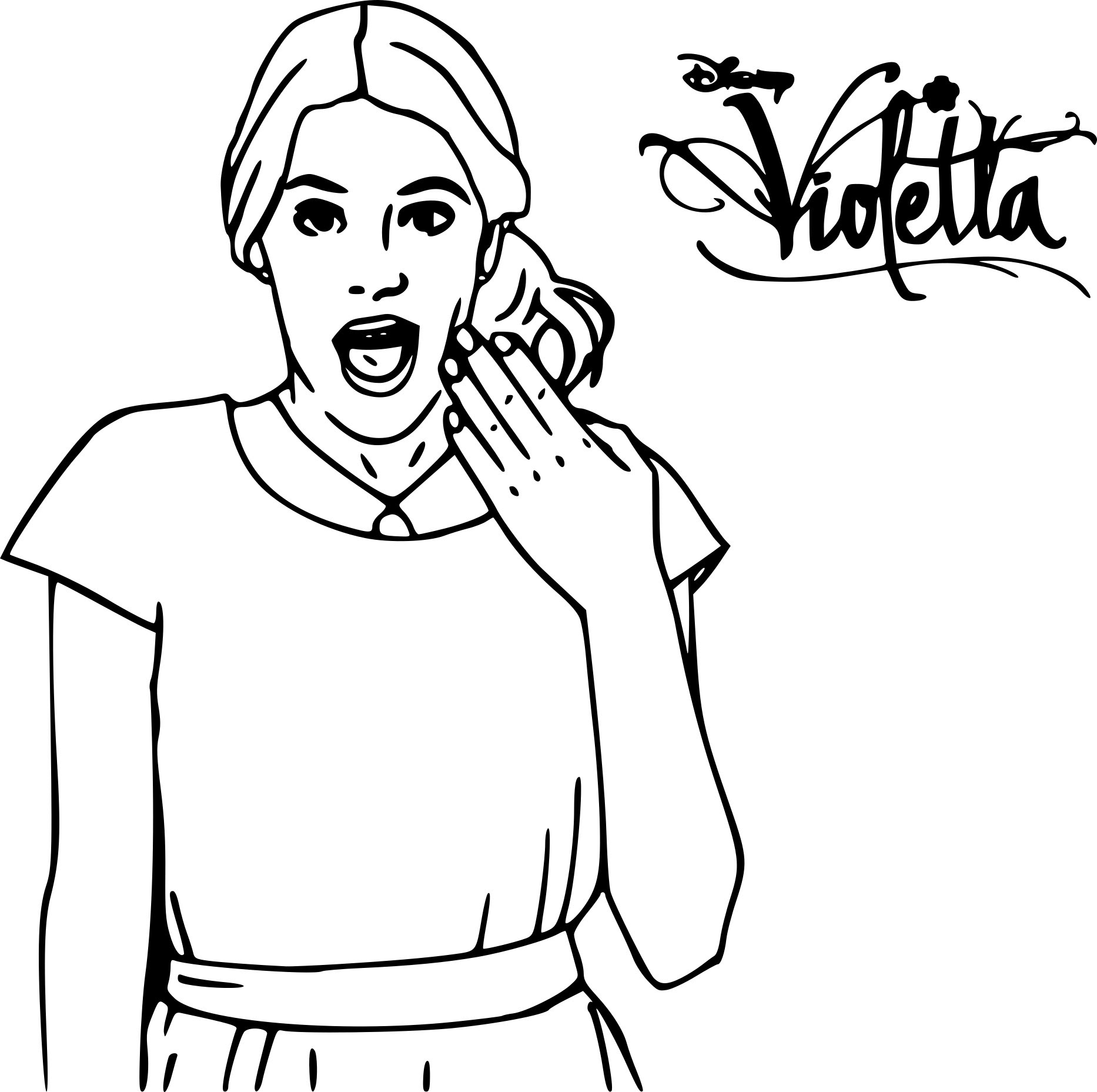 Dibujo para colorear: Violetta (Programas de televisión) #170471 - Dibujos para Colorear e Imprimir Gratis