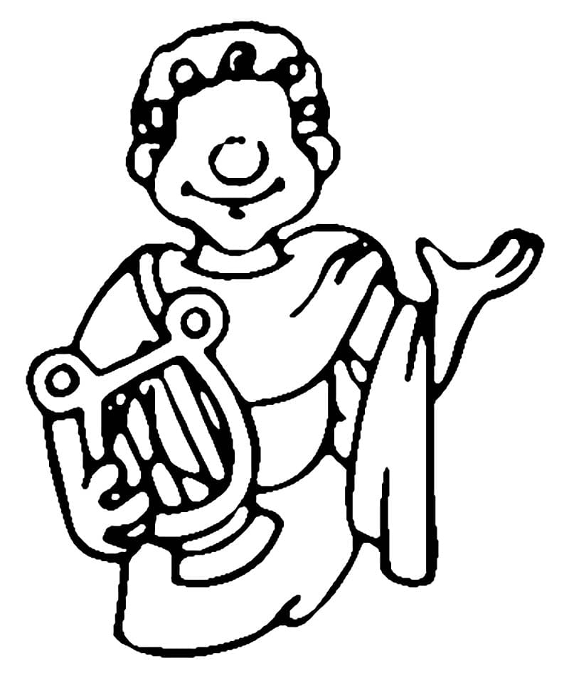 Dibujo gratuito Apolo #189862 de la coleccion Religión y Mitología para imprimir