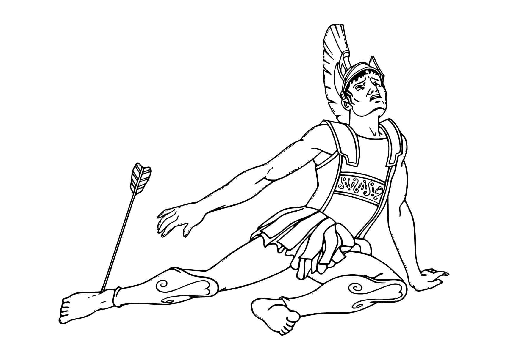 Dibujo gratuito Aquiles #190163 de la coleccion Religión y Mitología para imprimir