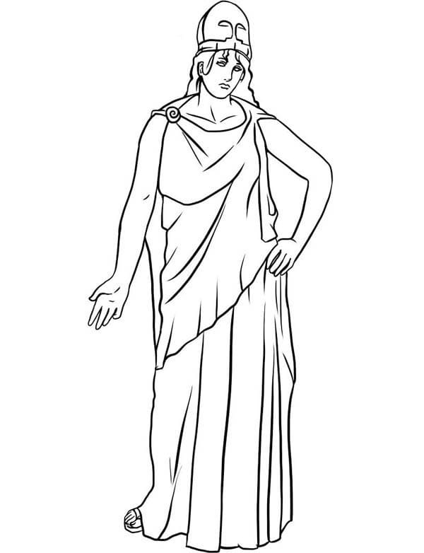 Dibujo gratuito Atenea #189653 de la coleccion Religión y Mitología para imprimir