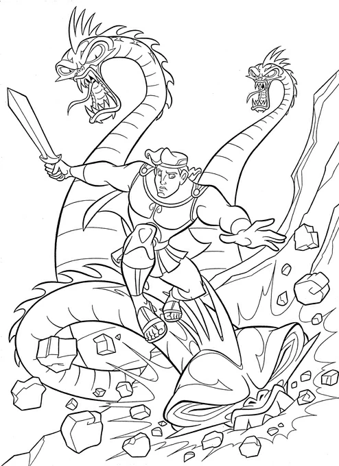 Dibujo gratuito Hércules #84200 de la coleccion Religión y Mitología para imprimir