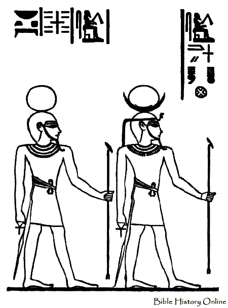Dibujo gratuito Mitología Egipcia #111256 de la coleccion Religión y Mitología para imprimir