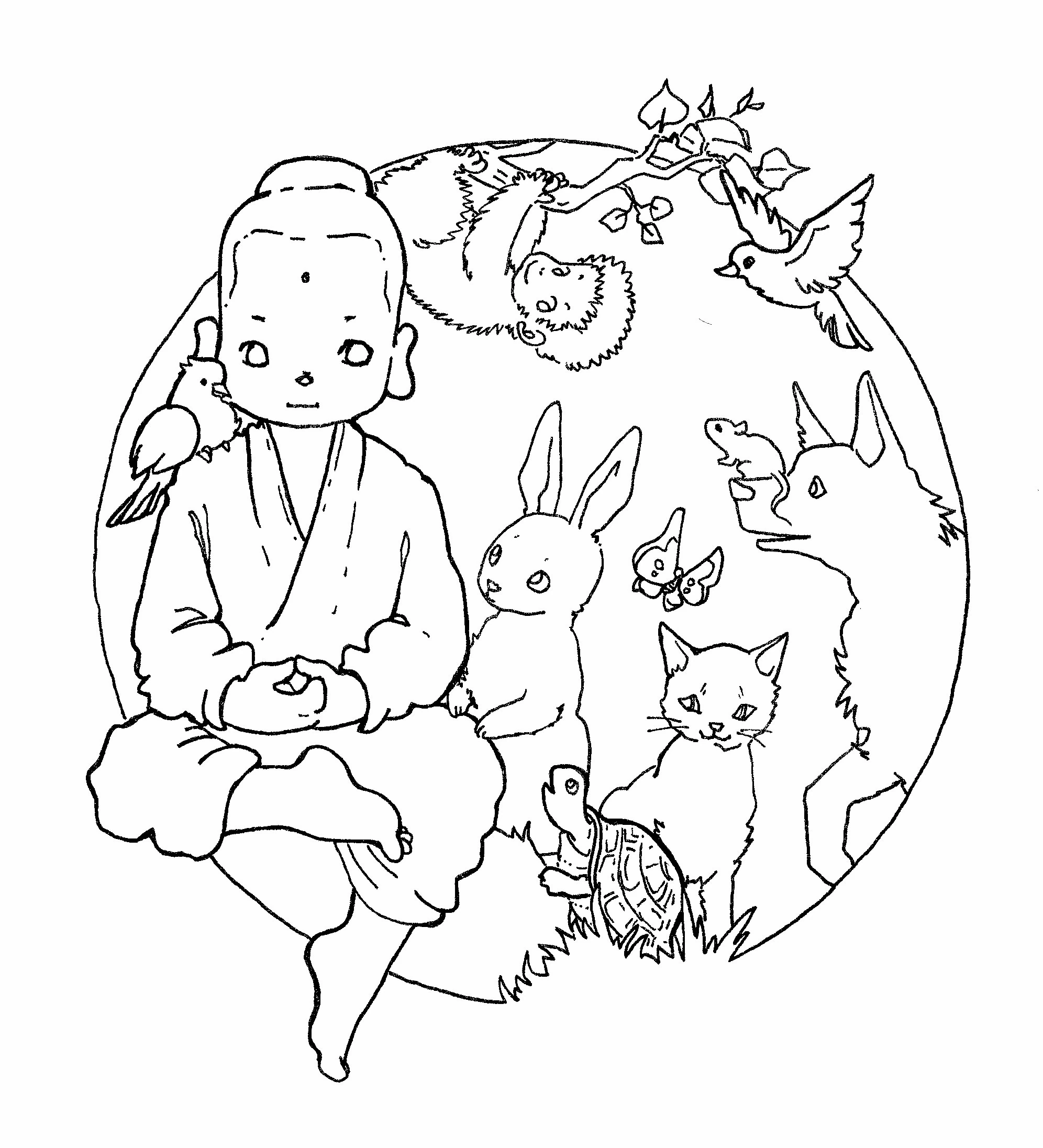 Dibujo gratuito Mitología Hindú: Buda #89523 de la coleccion Religión y Mitología para imprimir