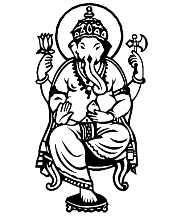 Dibujo gratuito Mitología Hindú: Ganesh #96889 de la coleccion Religión y Mitología para imprimir