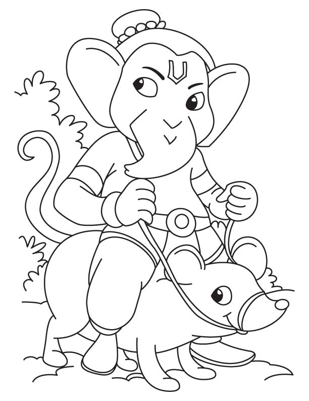 Dibujo gratuito Mitología Hindú: Ganesh #97025 de la coleccion Religión y Mitología para imprimir