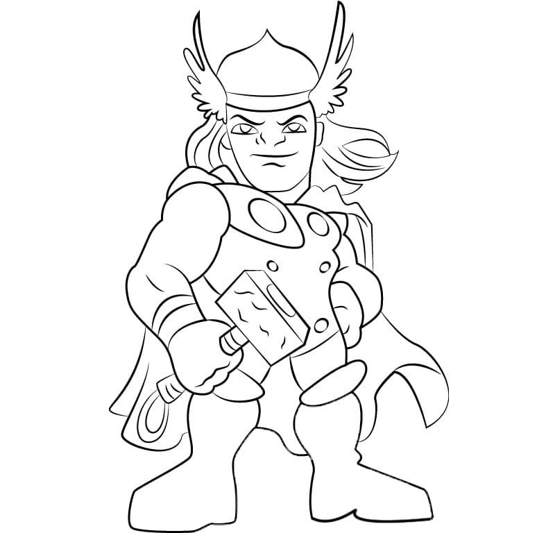 Dibujo gratuito Thor #172517 de la coleccion Religión y Mitología para imprimir
