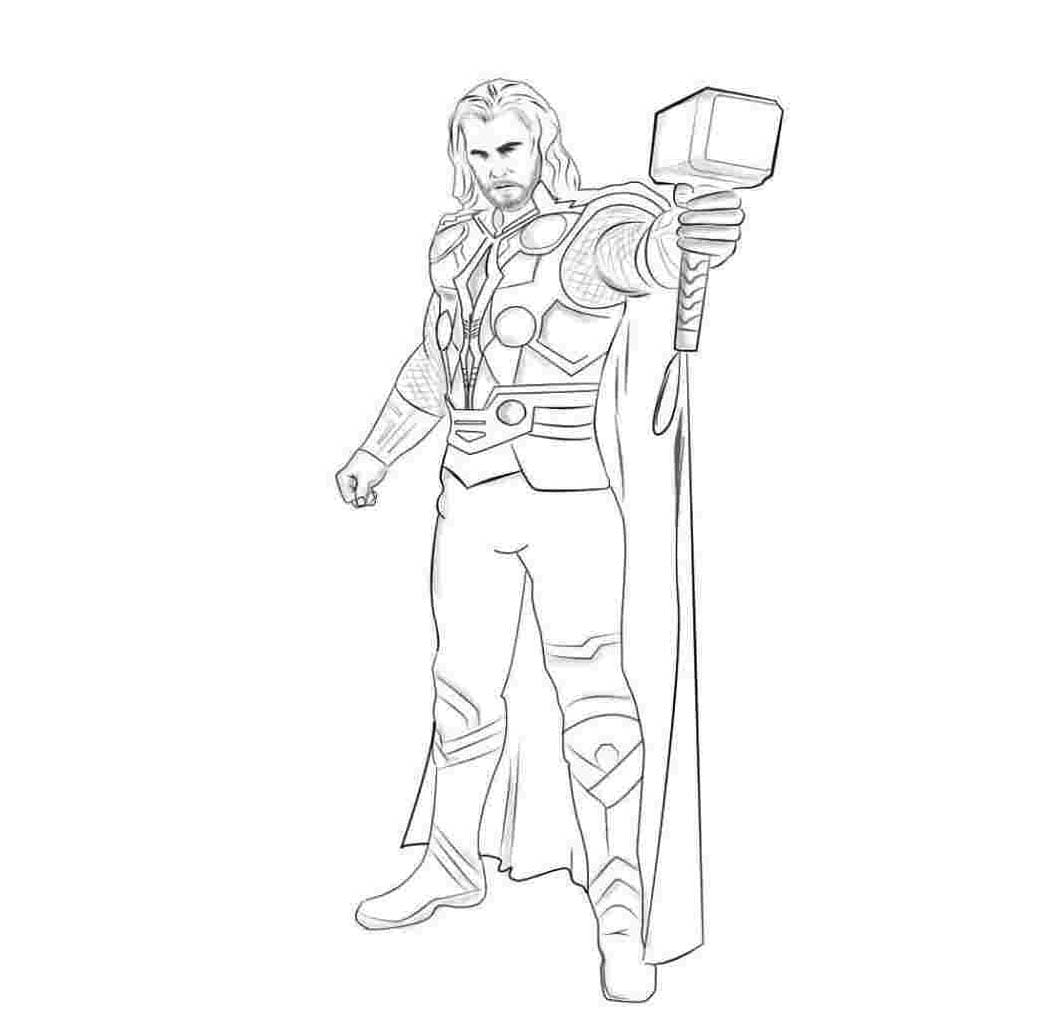 Dibujo gratuito Thor #172521 de la coleccion Religión y Mitología para imprimir