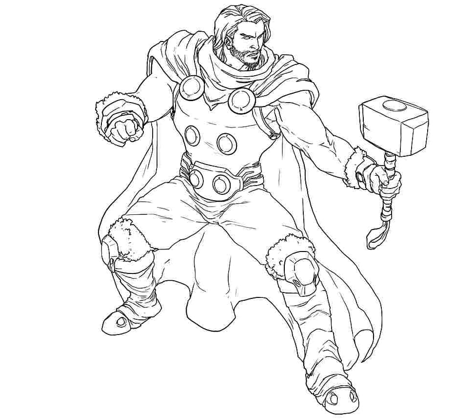 Dibujo gratuito Thor #172522 de la coleccion Religión y Mitología para imprimir