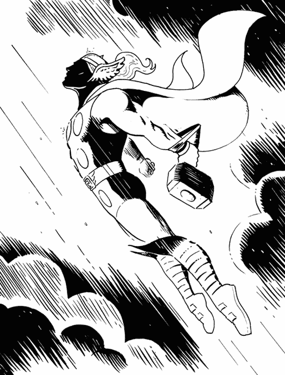 Dibujo gratuito Thor #75843 de la coleccion Religión y Mitología para imprimir