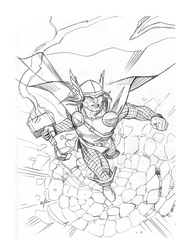 Dibujo gratuito Thor #75855 de la coleccion Religión y Mitología para imprimir