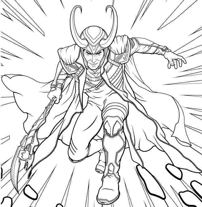 Dibujo gratuito Thor #75865 de la coleccion Religión y Mitología para imprimir