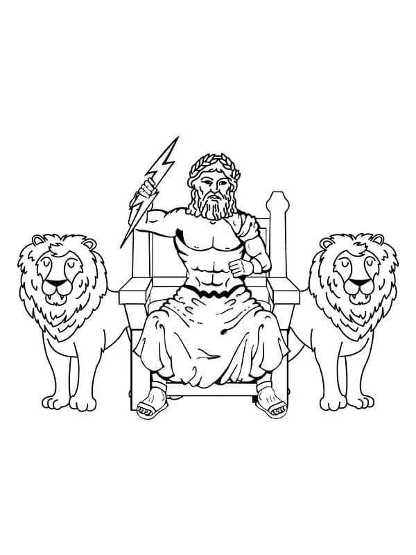 Dibujo gratuito Zeus #219482 de la coleccion Religión y Mitología para imprimir