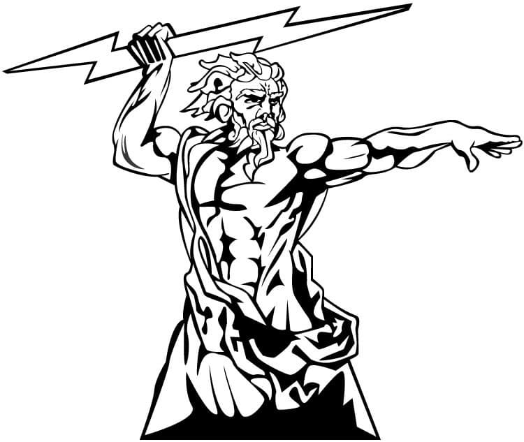 Dibujo gratuito Zeus #219498 de la coleccion Religión y Mitología para imprimir