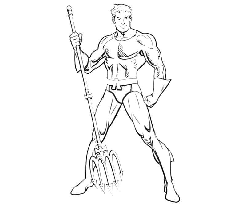 Dibujo gratuito Aquaman #184403 de la coleccion Superhéroes y Supervillanos para imprimir