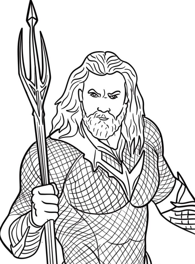 Dibujo gratuito Aquaman #220116 de la coleccion Superhéroes y Supervillanos para imprimir