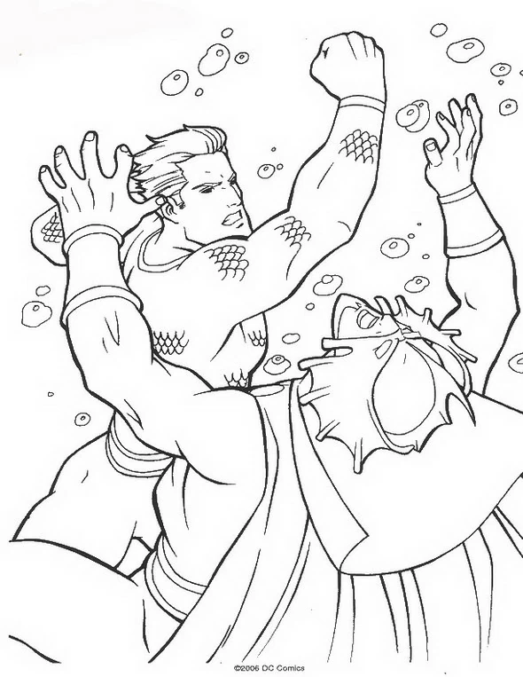 Dibujo gratuito Aquaman #84990 de la coleccion Superhéroes y Supervillanos para imprimir