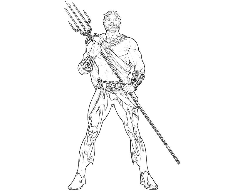 Dibujo para colorear: Aquaman (Superhéroes y Supervillanos) #85037 - Dibujos para Colorear e Imprimir Gratis