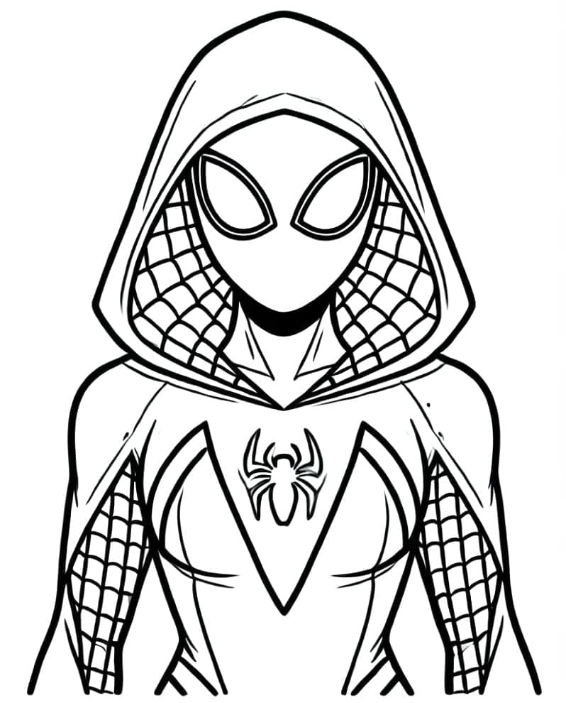 Dibujo gratuito Araña Fantasma #217893 de la coleccion Superhéroes y Supervillanos para imprimir