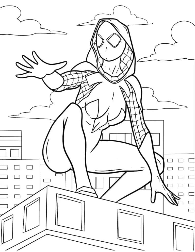 Dibujo para colorear: Araña Fantasma (Superhéroes y Supervillanos) #217895 - Dibujos para Colorear e Imprimir Gratis