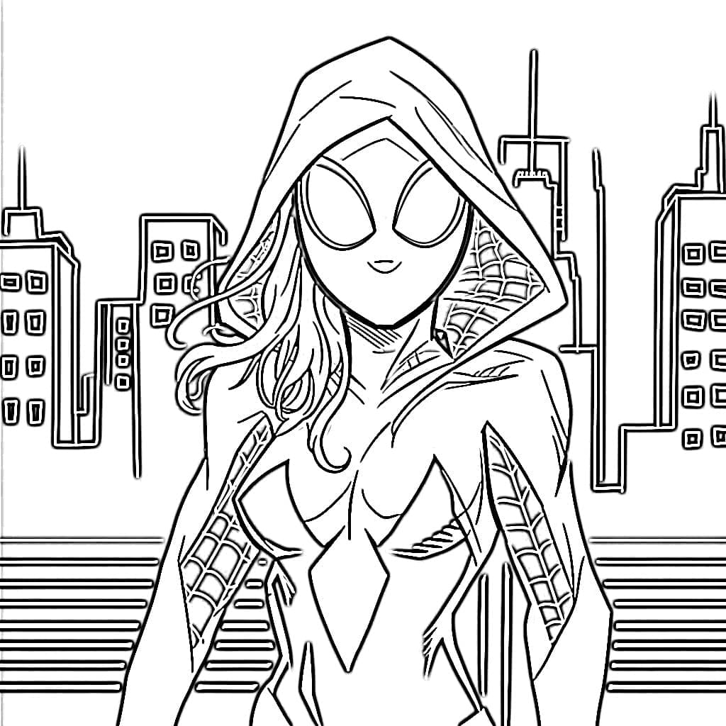 Dibujo para colorear: Araña Fantasma (Superhéroes y Supervillanos) #217896 - Dibujos para Colorear e Imprimir Gratis