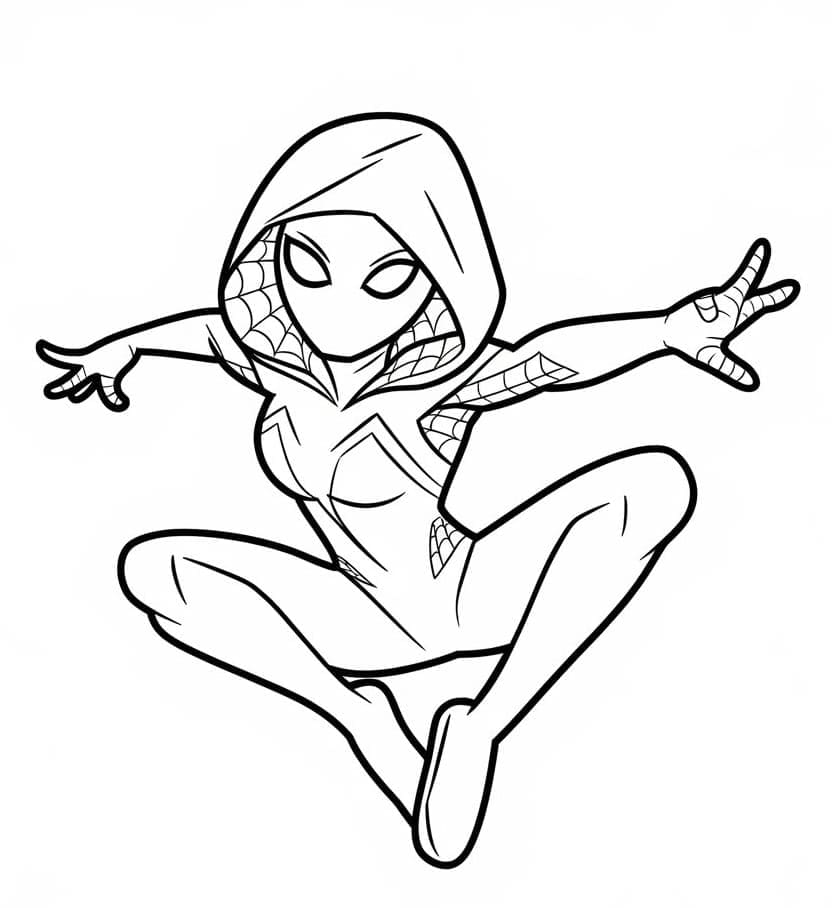 Dibujo para colorear: Araña Fantasma (Superhéroes y Supervillanos) #217899 - Dibujos para Colorear e Imprimir Gratis