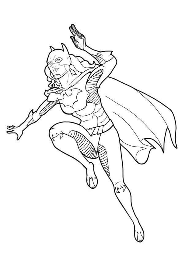 Dibujo gratuito Batichica #205813 de la coleccion Superhéroes y Supervillanos para imprimir