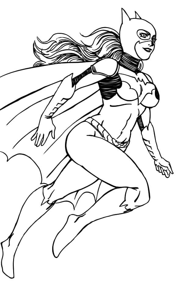 Dibujo gratuito Batichica #205814 de la coleccion Superhéroes y Supervillanos para imprimir