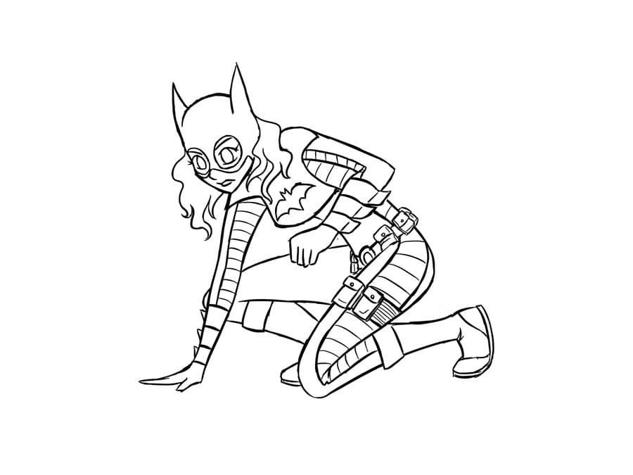 Dibujo gratuito Batichica #205831 de la coleccion Superhéroes y Supervillanos para imprimir