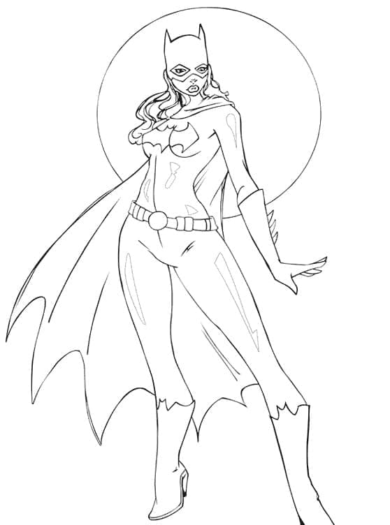 Dibujo gratuito Batichica #205832 de la coleccion Superhéroes y Supervillanos para imprimir