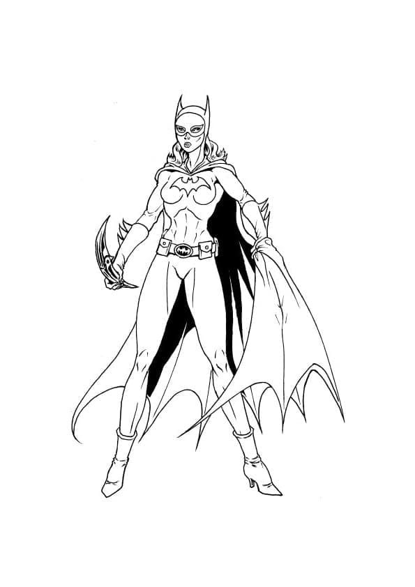 Dibujo gratuito Batichica #205833 de la coleccion Superhéroes y Supervillanos para imprimir