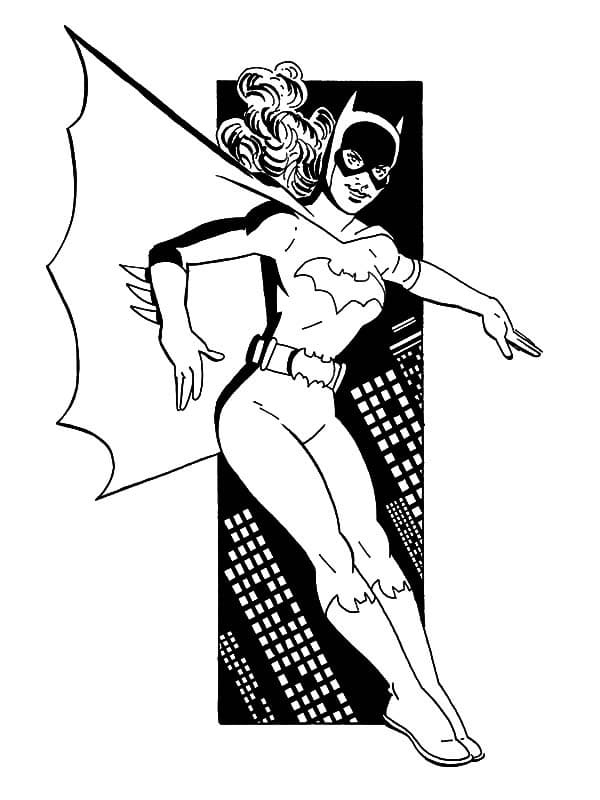 Dibujo gratuito Batichica #205836 de la coleccion Superhéroes y Supervillanos para imprimir