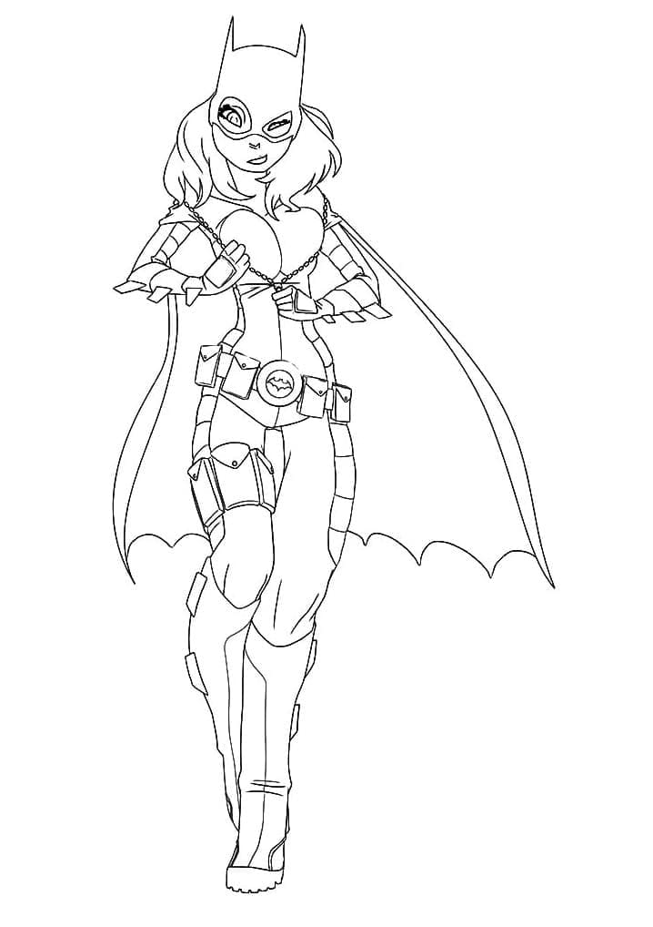 Dibujo gratuito Batichica #205837 de la coleccion Superhéroes y Supervillanos para imprimir