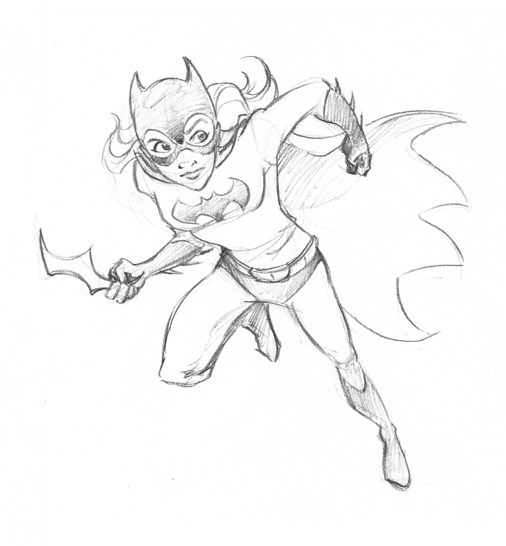 Dibujo gratuito Batichica #77863 de la coleccion Superhéroes y Supervillanos para imprimir