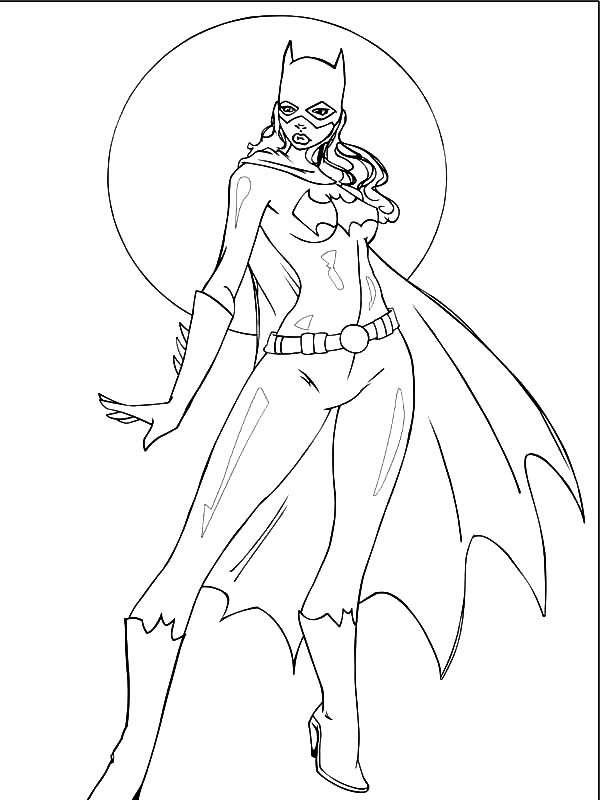 Dibujo para colorear: Batichica (Superhéroes y Supervillanos) #77908 - Dibujos para Colorear e Imprimir Gratis