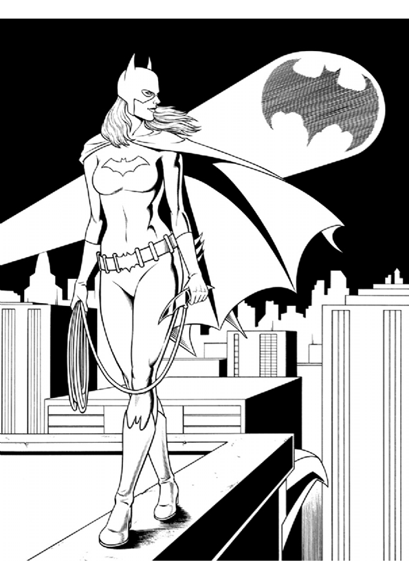 Dibujo para colorear: Batichica (Superhéroes y Supervillanos) #77911 - Dibujos para Colorear e Imprimir Gratis