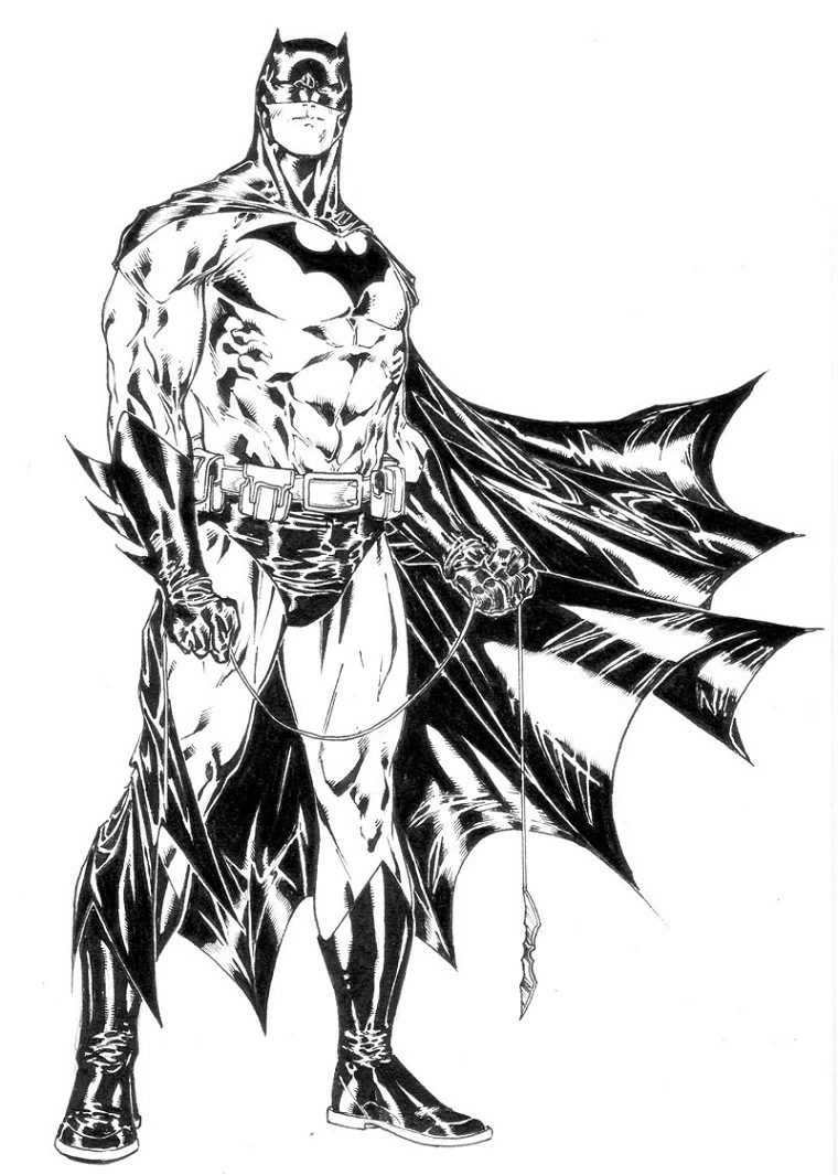 Dibujo gratuito Batman #76828 de la coleccion Superhéroes y Supervillanos para imprimir