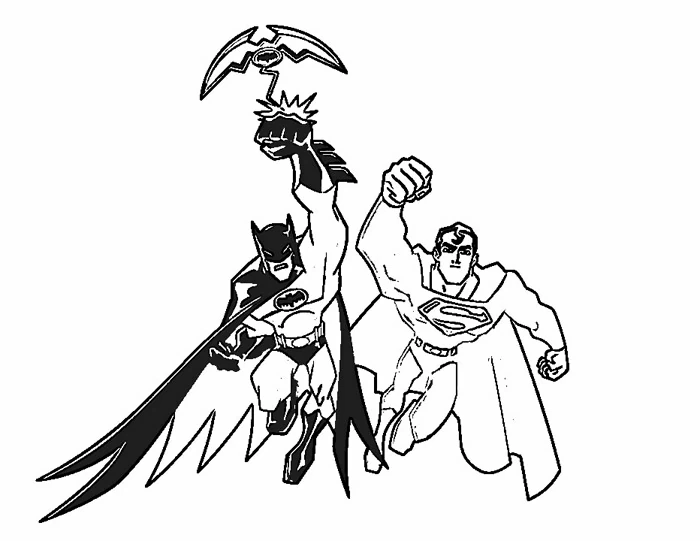 Dibujo gratuito Batman #76855 de la coleccion Superhéroes y Supervillanos para imprimir