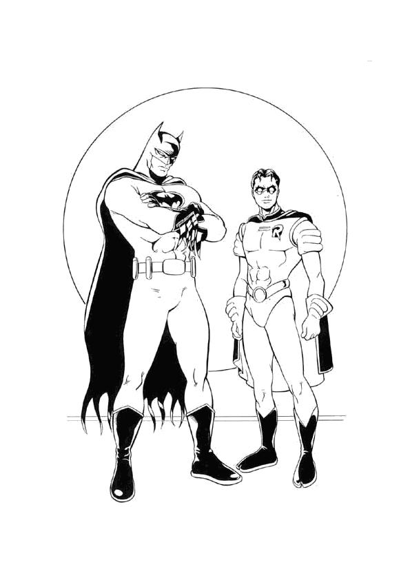 Dibujo para colorear: Batman (Superhéroes y Supervillanos) #76859 - Dibujos para Colorear e Imprimir Gratis