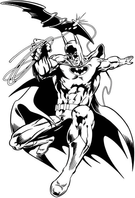 Dibujo gratuito Batman #76876 de la coleccion Superhéroes y Supervillanos para imprimir