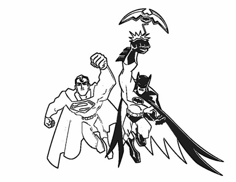 Dibujo gratuito Batman #76895 de la coleccion Superhéroes y Supervillanos para imprimir