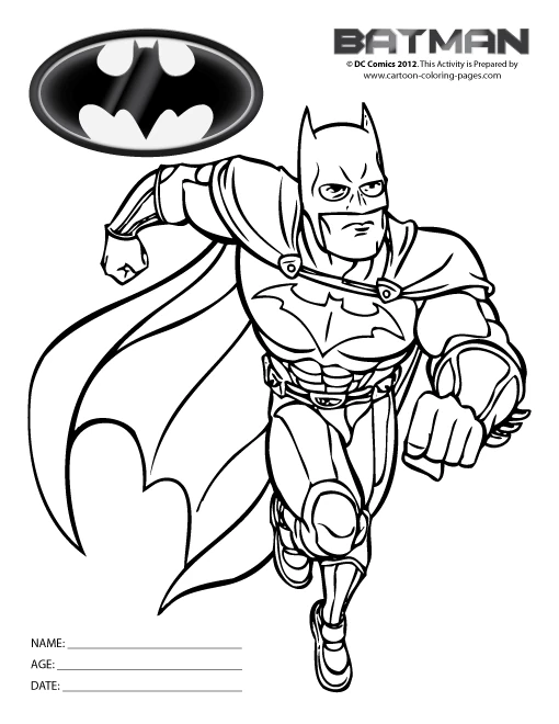 Dibujo gratuito Batman #77003 de la coleccion Superhéroes y Supervillanos para imprimir
