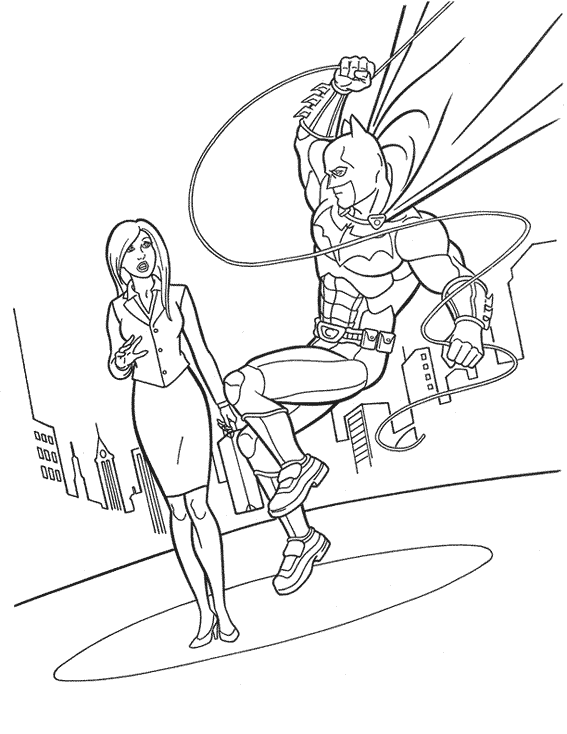 Dibujo gratuito Batman #77018 de la coleccion Superhéroes y Supervillanos para imprimir
