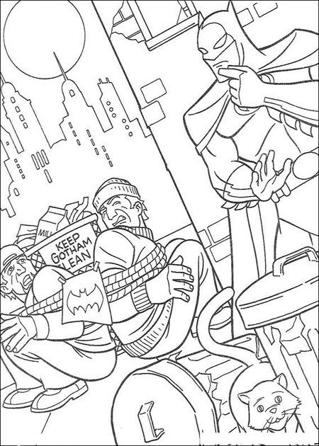 Dibujo gratuito Batman #77053 de la coleccion Superhéroes y Supervillanos para imprimir