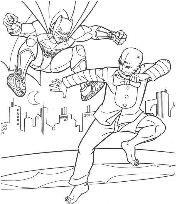 Dibujo gratuito Batman #77159 de la coleccion Superhéroes y Supervillanos para imprimir