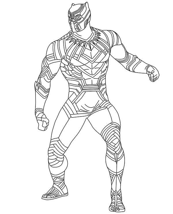 Dibujo gratuito Black Panther #176299 de la coleccion Superhéroes y Supervillanos para imprimir