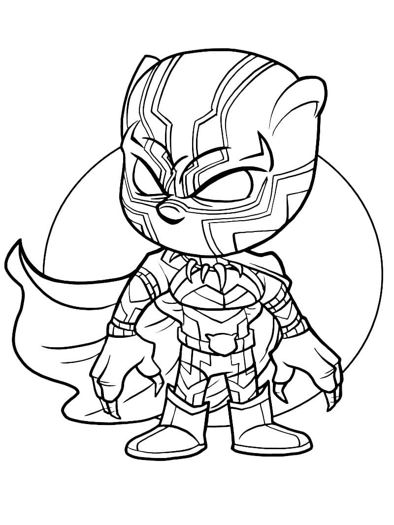 Dibujo gratuito Black Panther #176310 de la coleccion Superhéroes y Supervillanos para imprimir